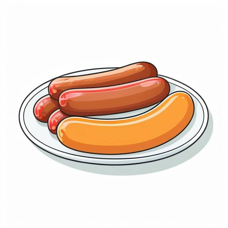 sausages plate