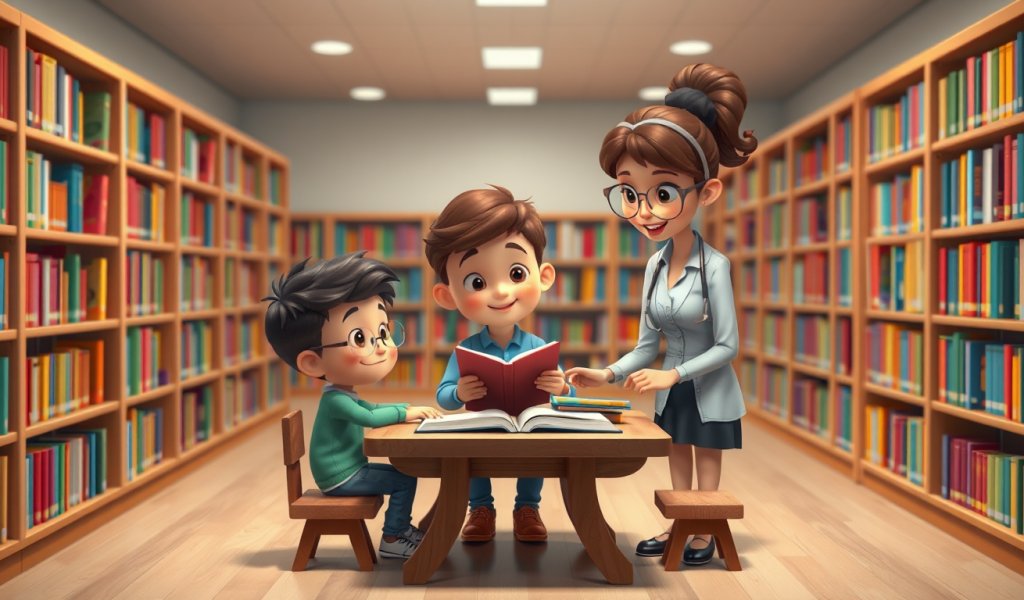 At school