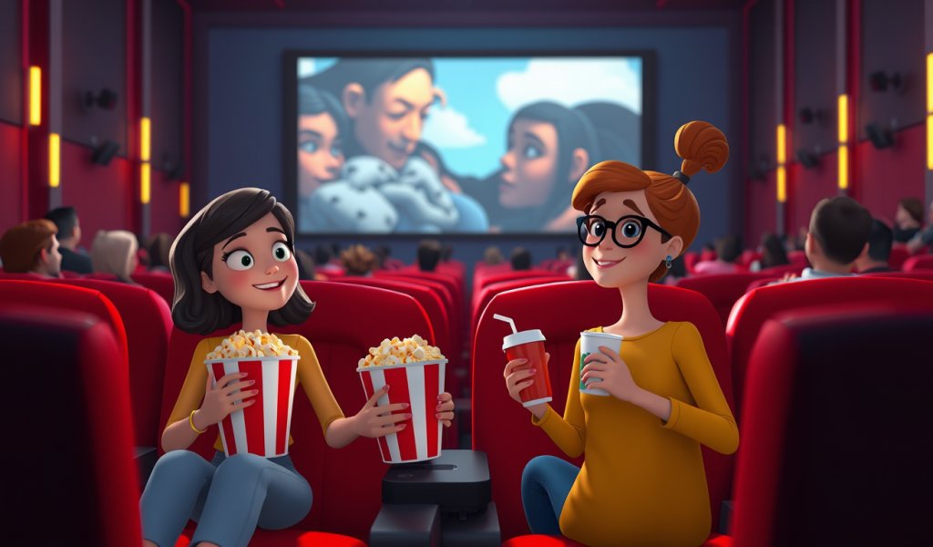 Watching the Movie in the Theater