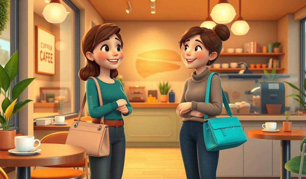 Leaving the Coffee Shop with Happy Memories