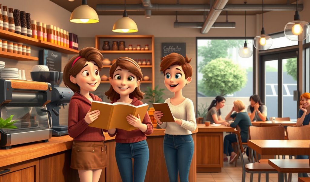 Ordering Coffee and Finding a Table