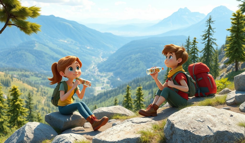 Taking a Break During the Mountain Hike