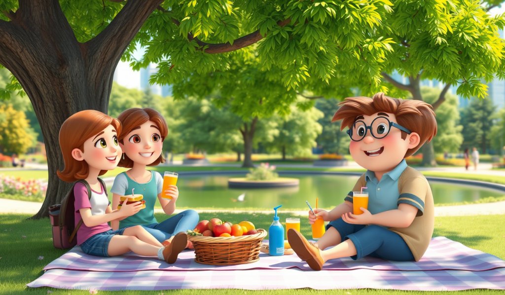 Having a Picnic at the Park