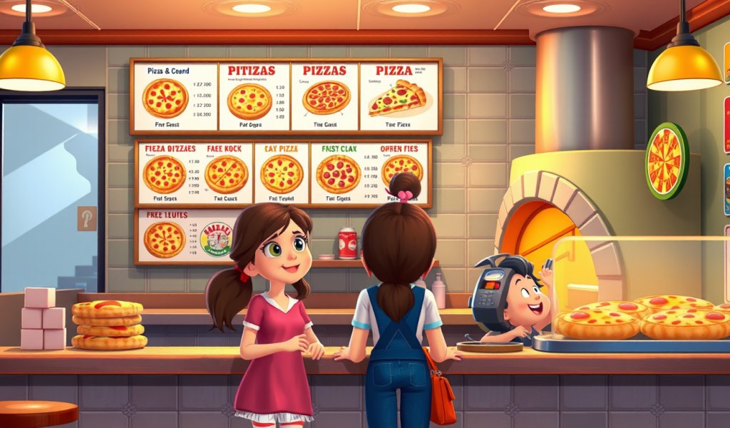 Ordering Pizza at the Pizza Shop