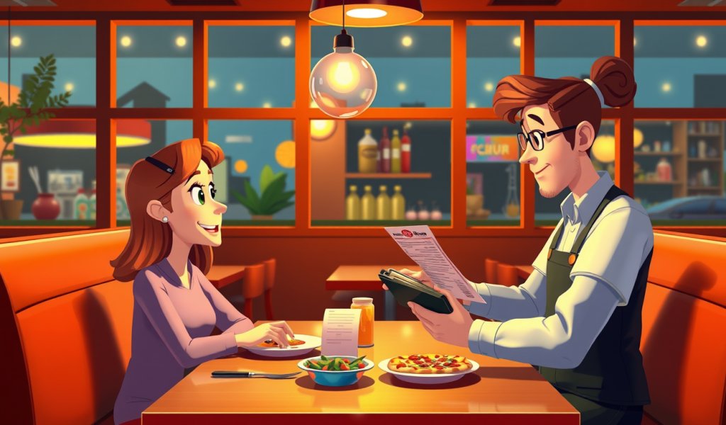 Paying the Bill at the Pizza Shop