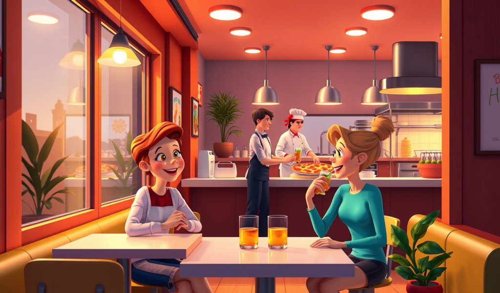 Waiting for the Pizza at the Pizza Shop