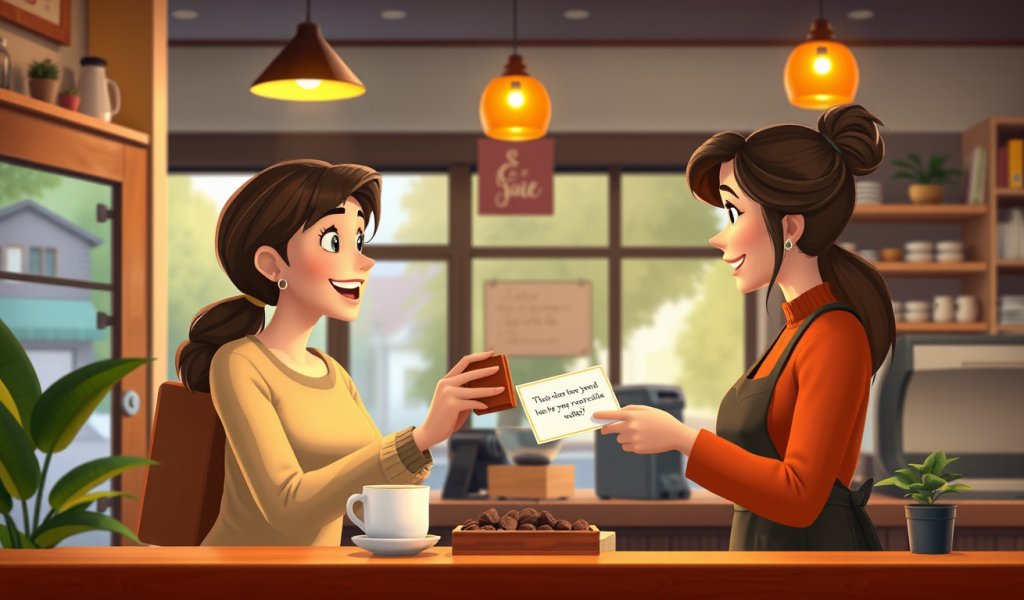 Visiting the Coffee Shop to Say Thank You