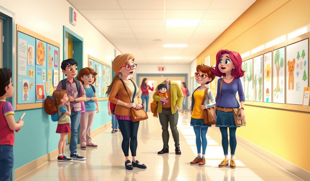Meeting Another Parent at School