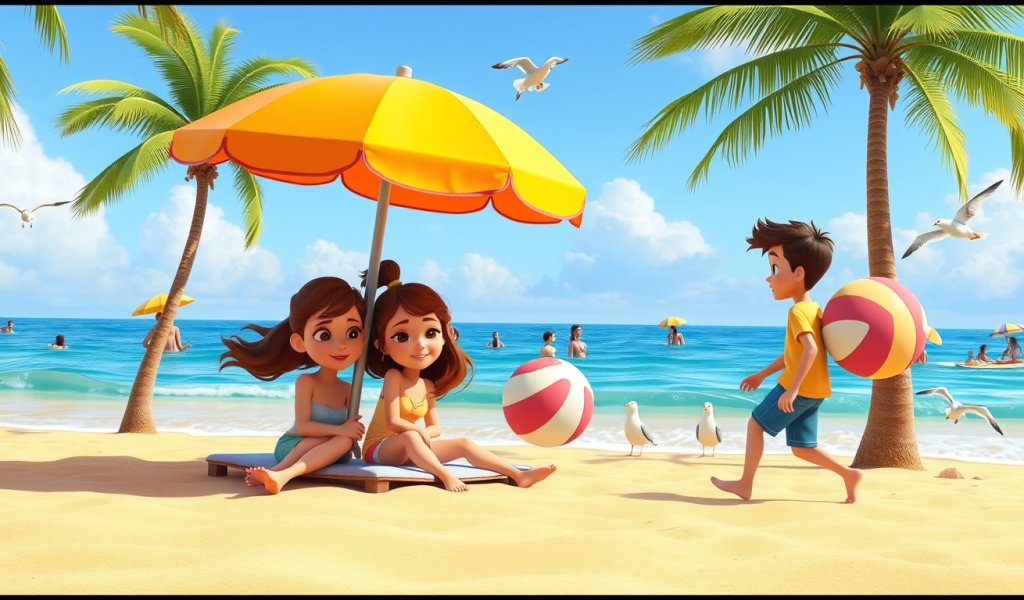 Meeting Sara's Friend at the Beach