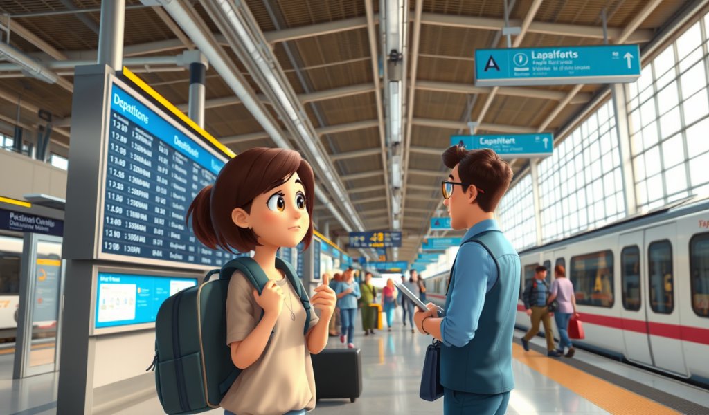 Asking for Directions at the Train Station