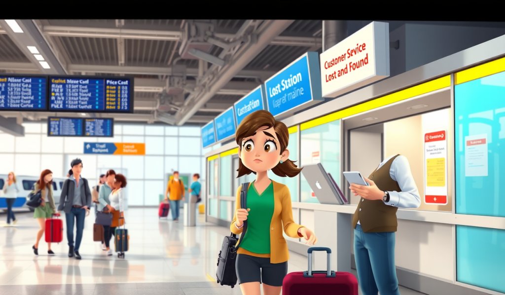 Reporting a Lost Item at the Train Station