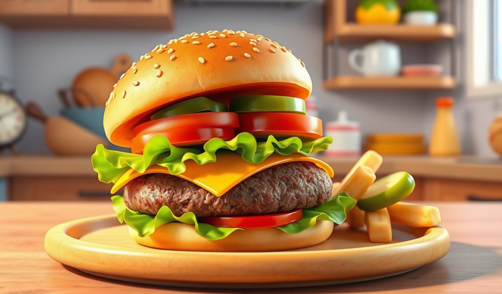 Yummy Food - Hamburger